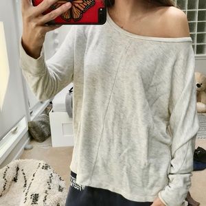 cream off the shoulder top